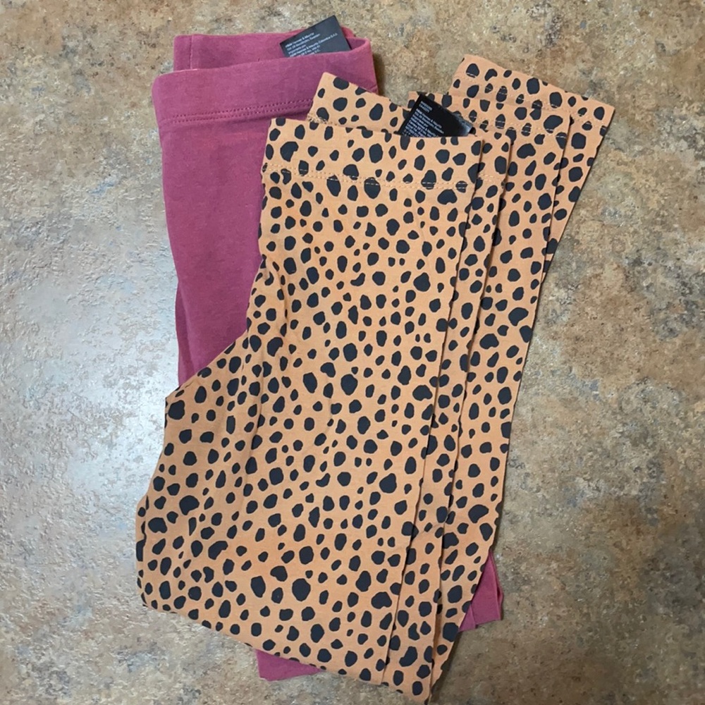 H&M Girls NEW Legging lot of 2 Sz 7